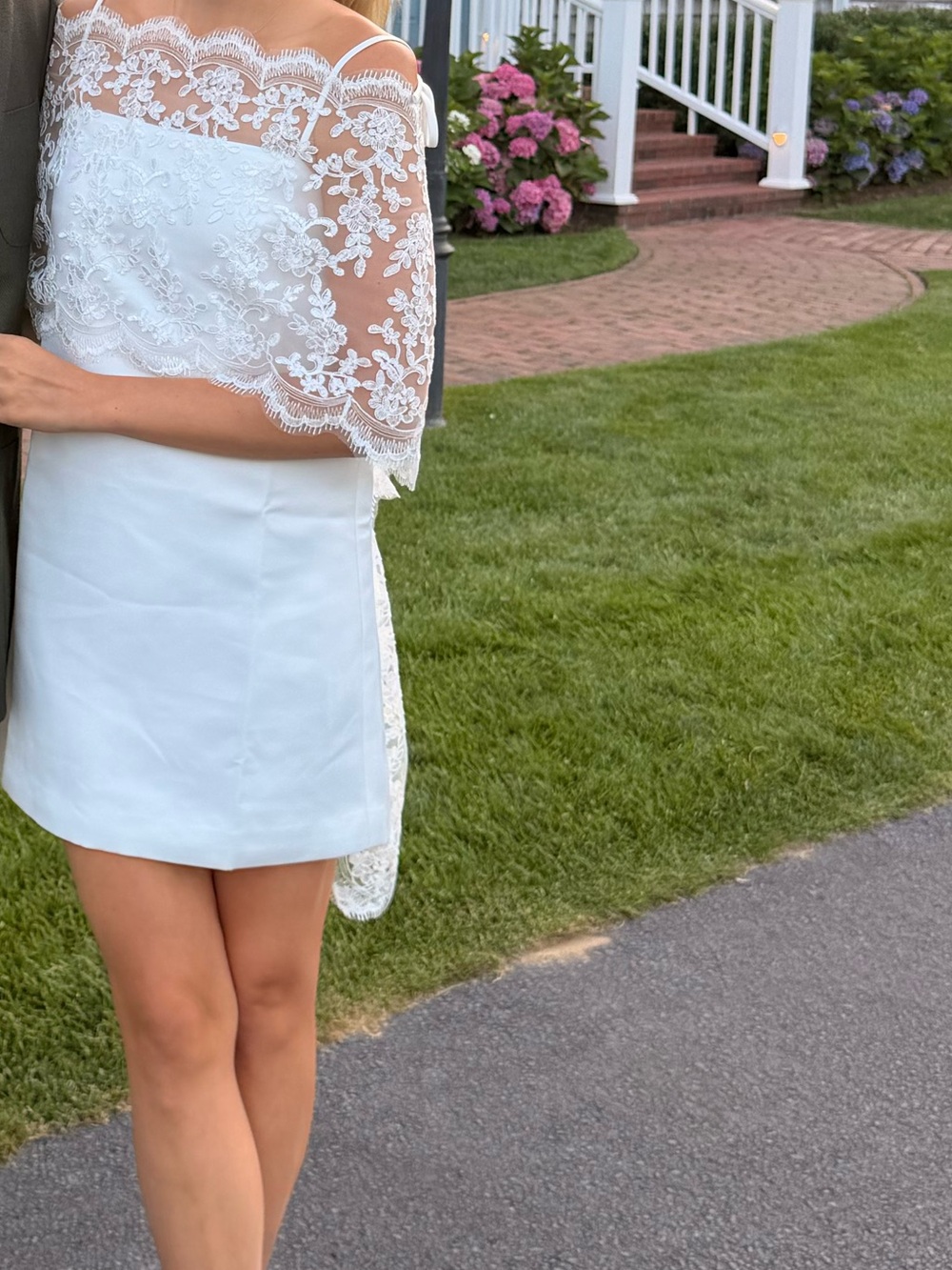 White Slip Mini Dress - Picture 2 of 2